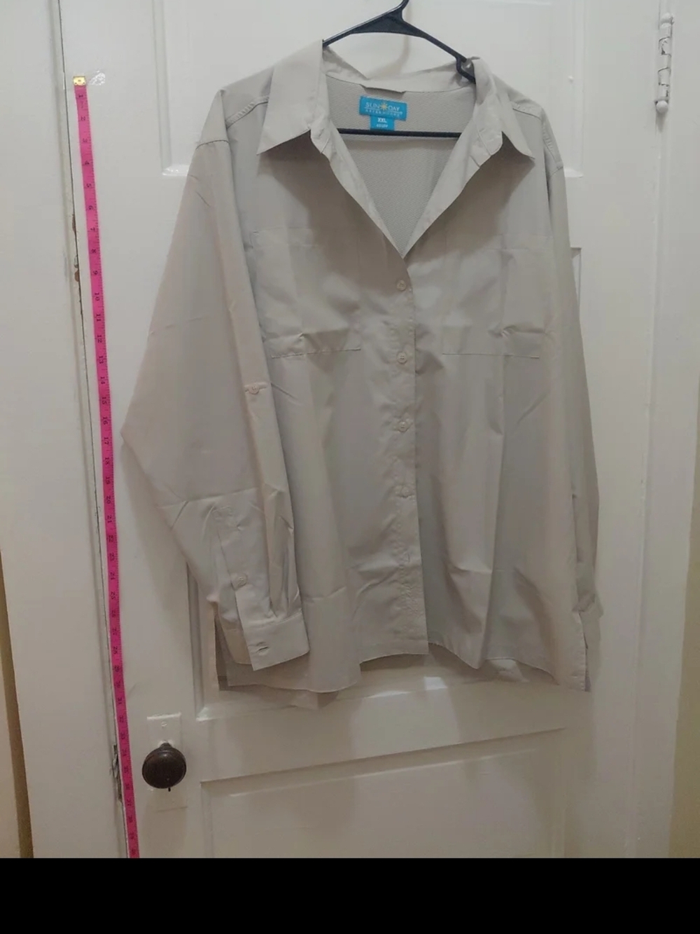 XXL 40 UPF Lightweight Long-Torso Vented Button-Up